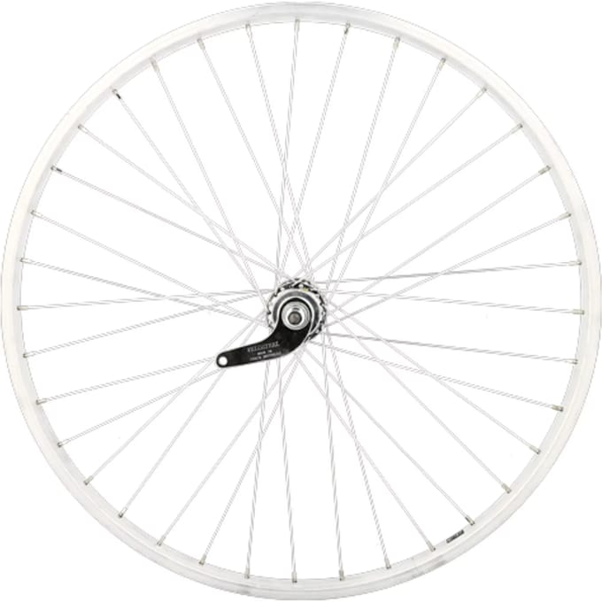 Achterwiel fiets vol assen moer aluminium terugtraprem Velox