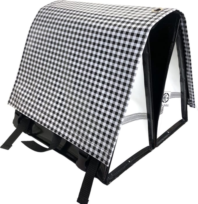 Du Baj large LUXE - Dubbele Fietstas - 45 l - Pepita Black