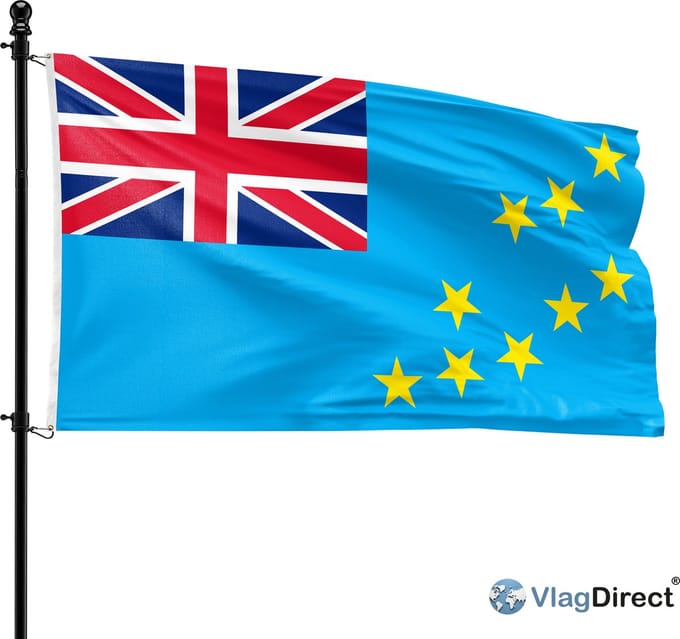 VlagDirect - Tuvaluaanse vlag - Tuvalu vlag - 90 x 150 cm