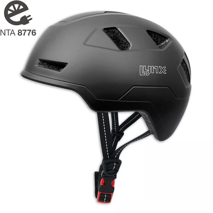 Lynx Speed Pedelec Helm - Zwart - City Pro Fietshelm - Large