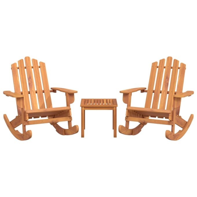 vidaXL - 3-delige - Loungeset - Adirondack - massief - acaciahout