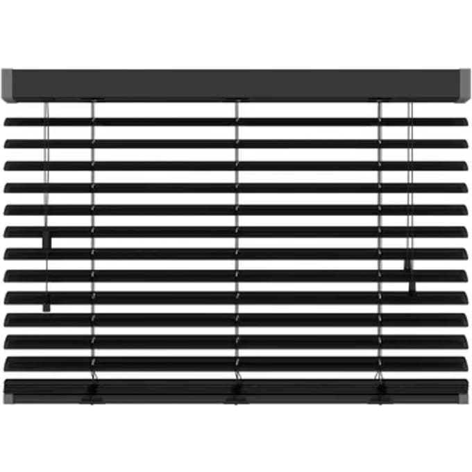 Decosol 320 Jaloezie Horizontaal Deluxe Aluminium Mat Zwart 80x180cm