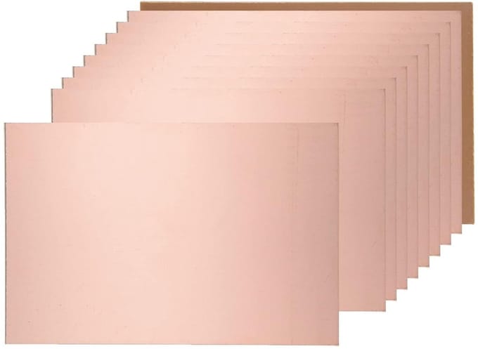 Enkelzijdige Koper PCB Printplaat voor Prototypes 100x150mm