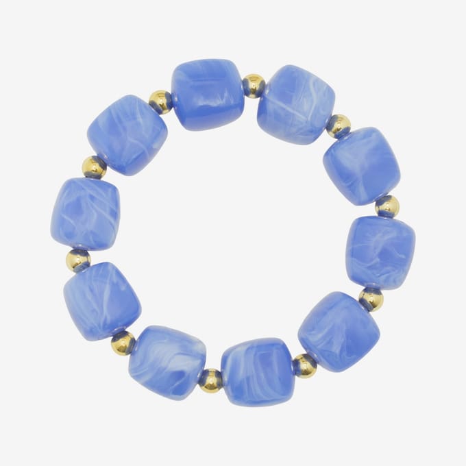 Essenza Large Beads Bracelet Blue
