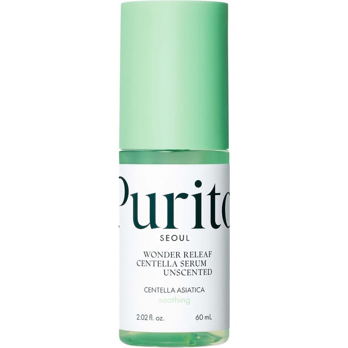 Purito Wonder Releaf Centella Serum Ongeparfumeerd - 60 ml voor een kalmerende huid