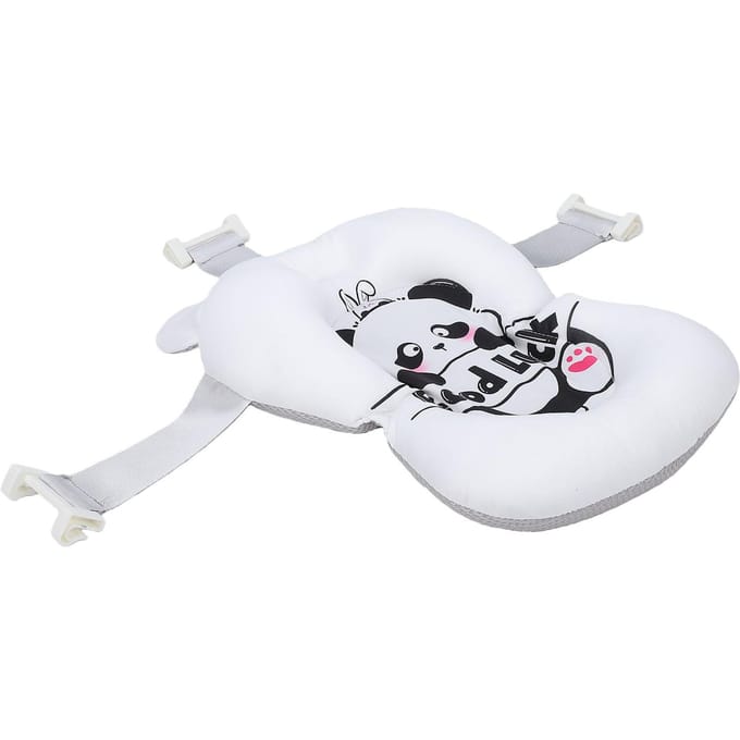 Coussin de Bain pour Bébé Pliable Réglable Antidérapant Dessin Animé Siège de Bain pour Nourrisson Tapis de Support Type 1 white