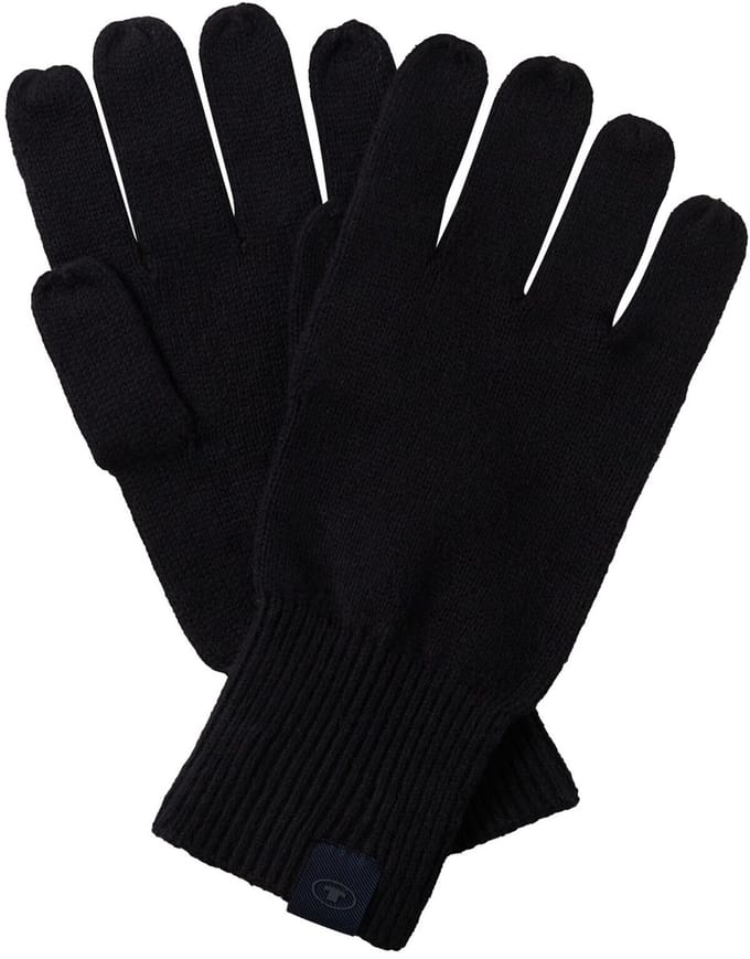 Tom Tailor - Handschoenen met kasjmier - Maat S/M - Black