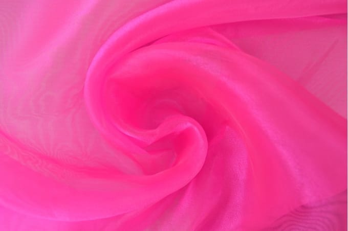 Organza stof - Fuchsia - 1 meter - Per meter - 150cm breed