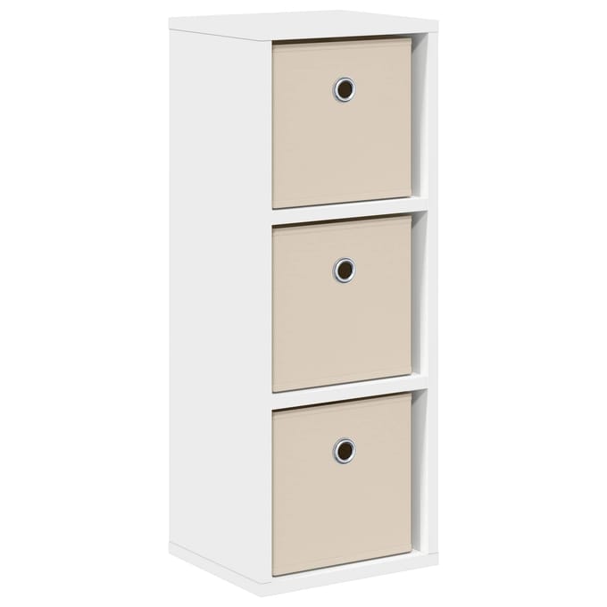 vidaXL - Dressoir - met - lade - Wit - 25,5 - x - 22 - x - 69,5 - cm