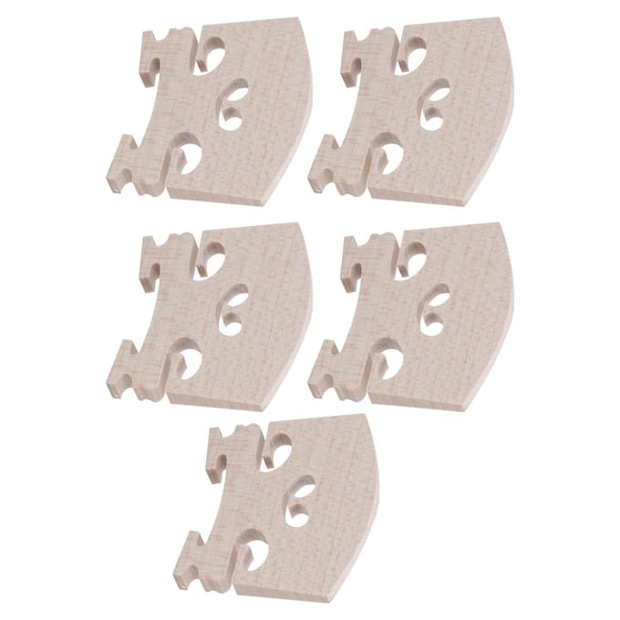 5 Stuks Viool Brug Esdoornhout Vervanging voor 4/4 Maat Muziekinstrument Accessoires beige