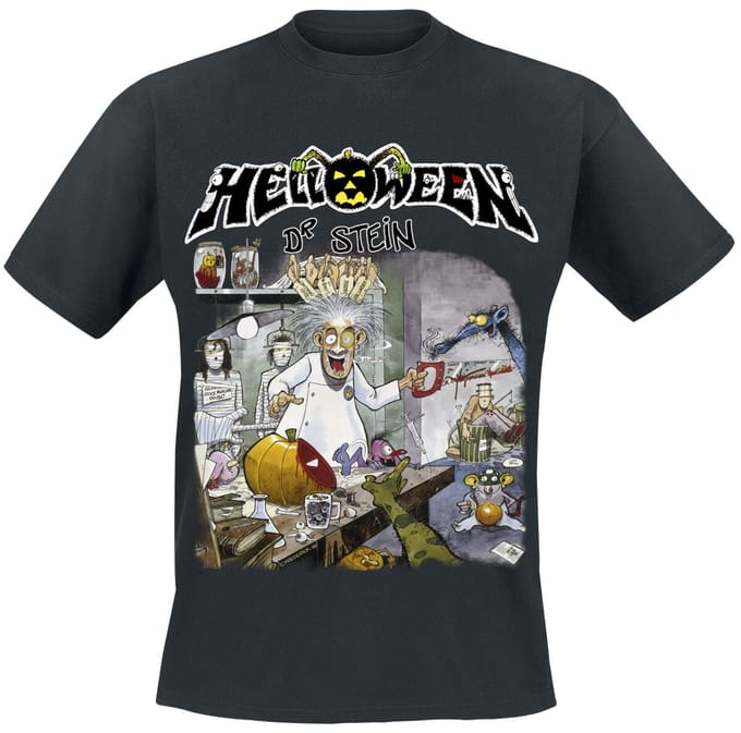 Helloween T-shirt - Dr. Stein - S tot 4XL - voor Mannen - zwart