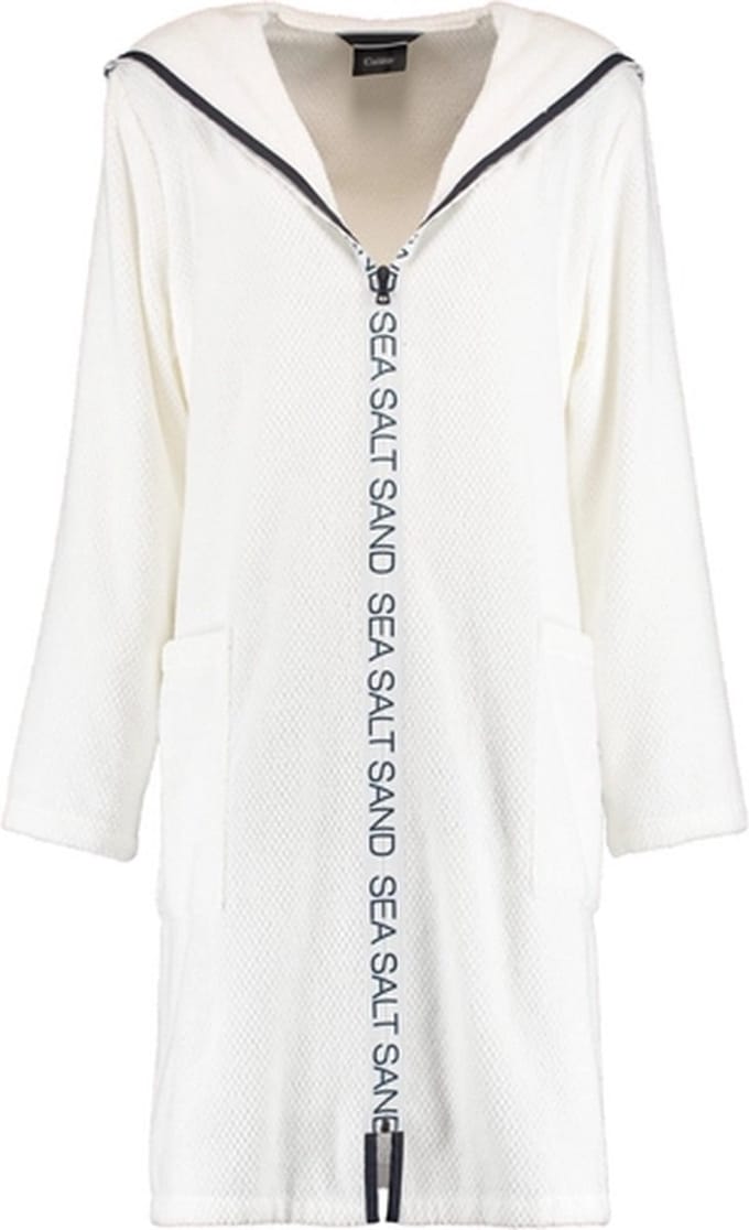 Badjas Cawö 3101 Uni Rits Women Wit-XS