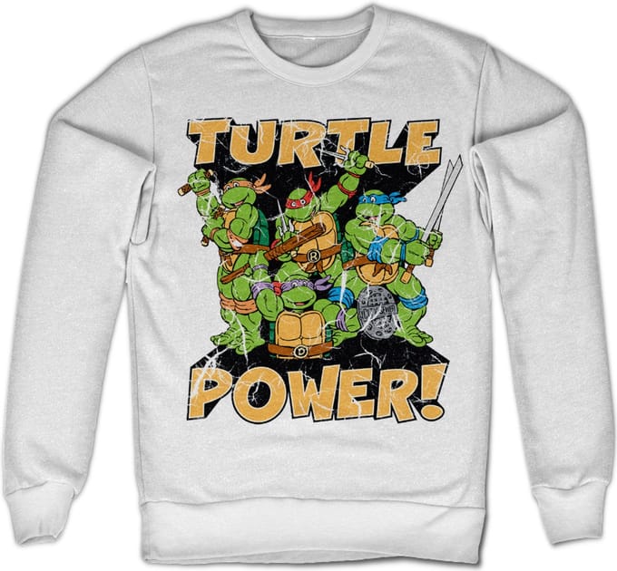 Teenage Mutant Ninja Turtles - Turtle Power! Sweater/trui - M - Wit