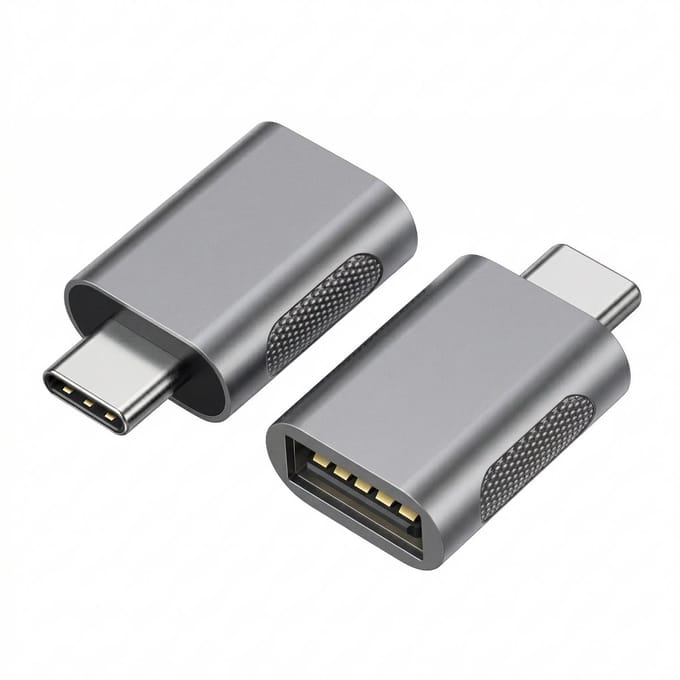 Nereb - USB C naar USB A Adapter - USB C naar USB Adapter - USB C naar USB A Converter met USB A Female Poort