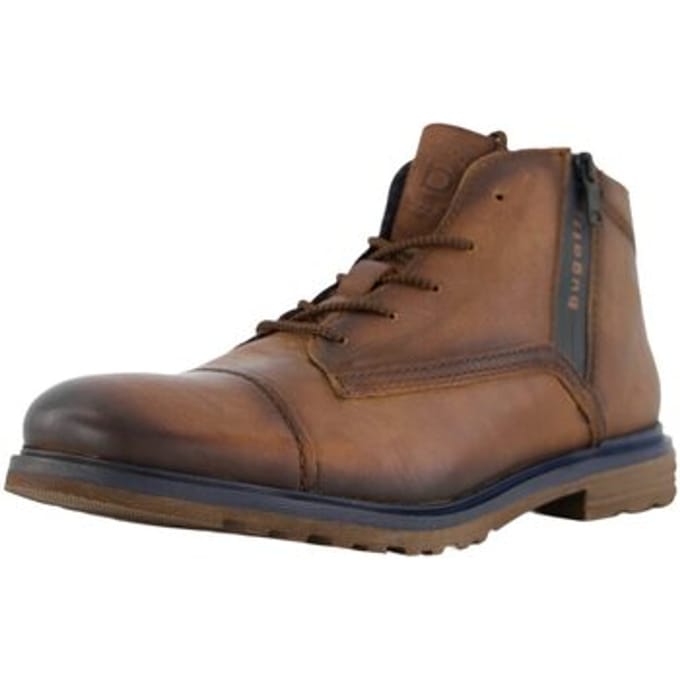 Leren veterschoenen Bugatti dark brown