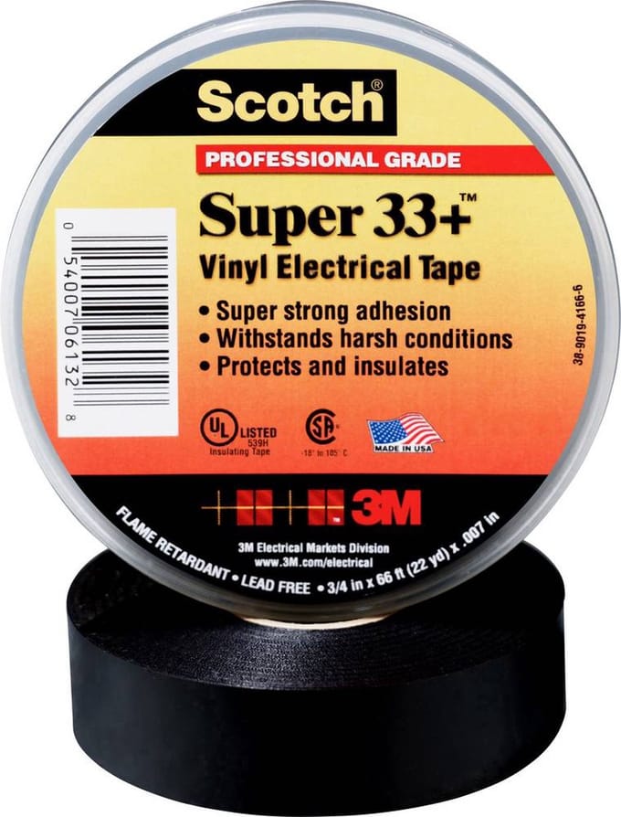Scotch SUPER33+-25X33 Isolatietape Scotch Zwart (l x b) 33 m x 25 mm