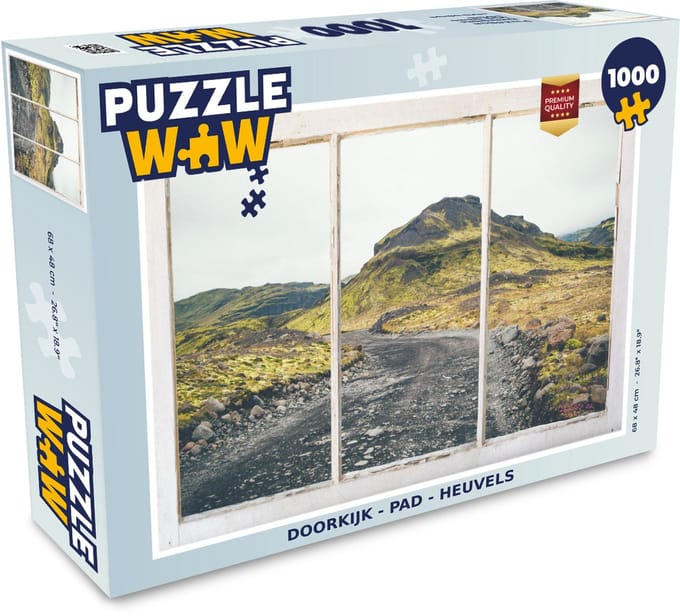 Puzzel Doorkijk - Pad - Heuvel - Legpuzzel - Puzzel 1000 stukjes volwassenen