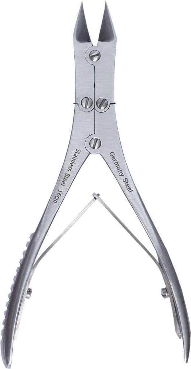 Nagelknipper - Dubbele Scharnier - Dubbele Overbrenging - Recht - 15 cm - Zilver