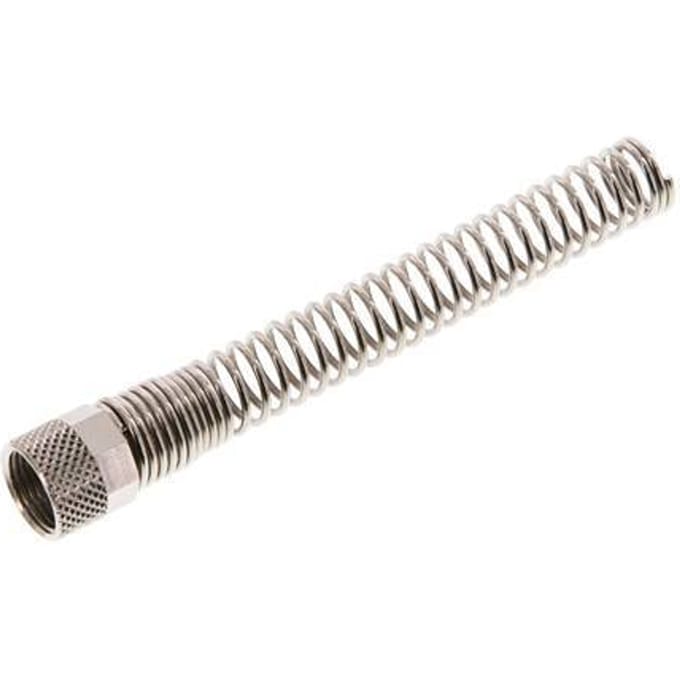 8x6 M12x1mm Wartelmoer Vernikkeld Messing Buigbescherming [2 Stuks]