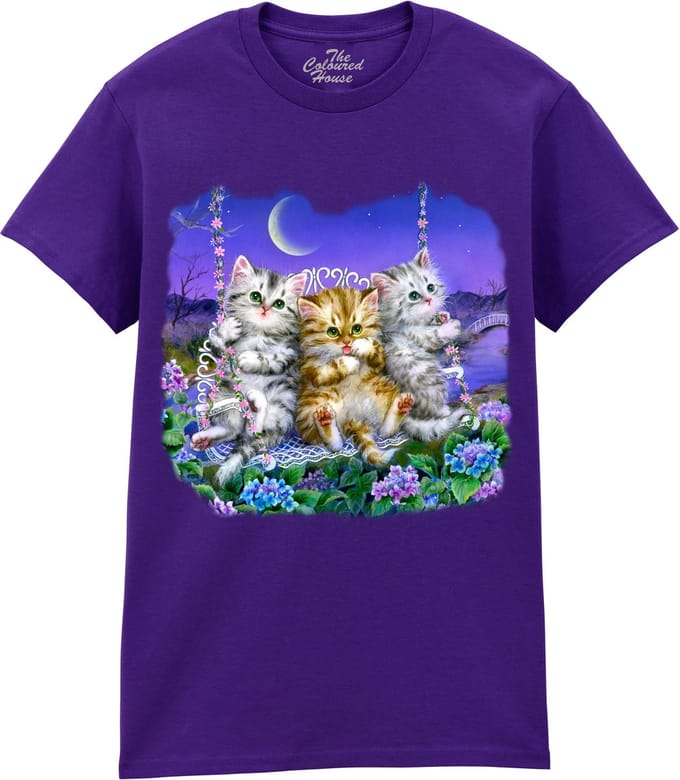 Katten Moonlight Swing The Coloured House T-shirt S