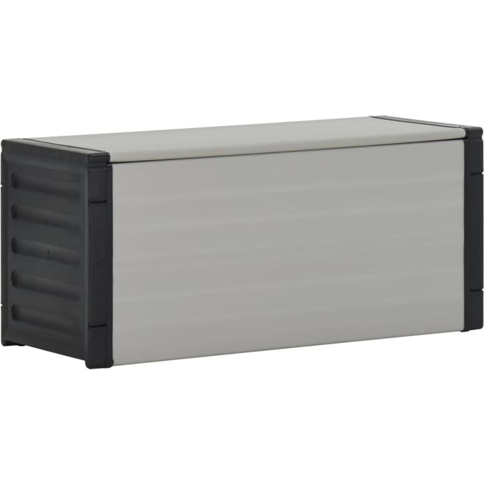 vidaXL - Tuinafvalbak - 85x34x40 - cm - grijs