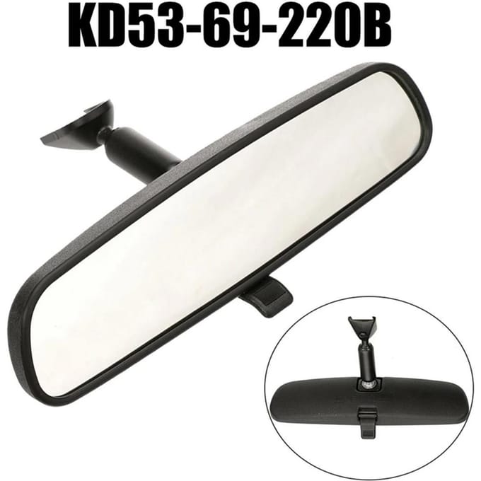 1x Rétroviseur Intérieur Pour Mazda 3 2014-18 CX-5 2013-16 MX-5 Miata 2016-18 white