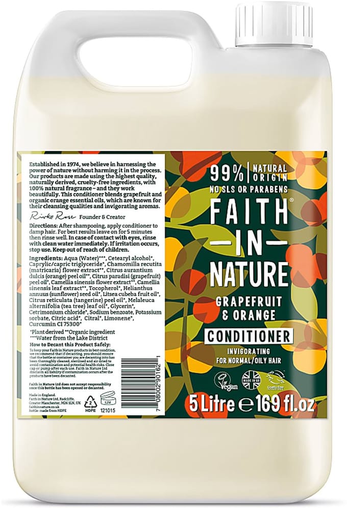 Faith in Nature Grapefruit & Orange Conditioner 5L