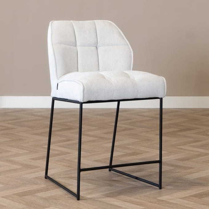 Bronx71® Scandinavische barkruk Jelle off white 70 cm - barstoel