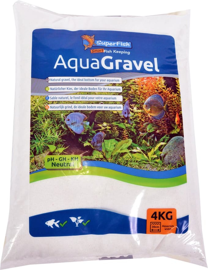 SuperFish Aqua Grind Sneeuw Wit aquariumgrind 4 kg | pH-neutrale bodembedekking