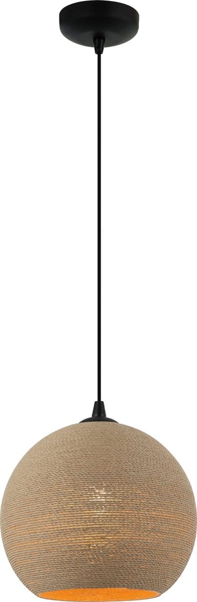 Chericoni Carpi Hanglamp - 1-lichts - Ø25 cm - Bruin - Hout