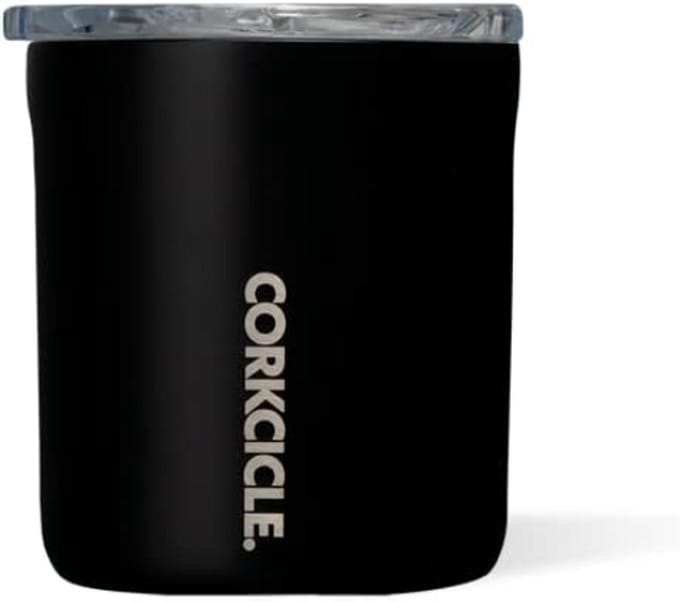 Corkcicle Buzz Cup 355 ml Thermosbeker - Matte Black - RVS Reisbeker - Dubbelwandige Drinkbeker met Deksel 2212MB