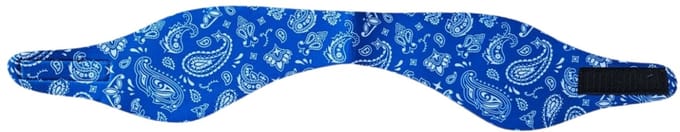 Horend Goed Zwemhoofdband blauw met print Medium