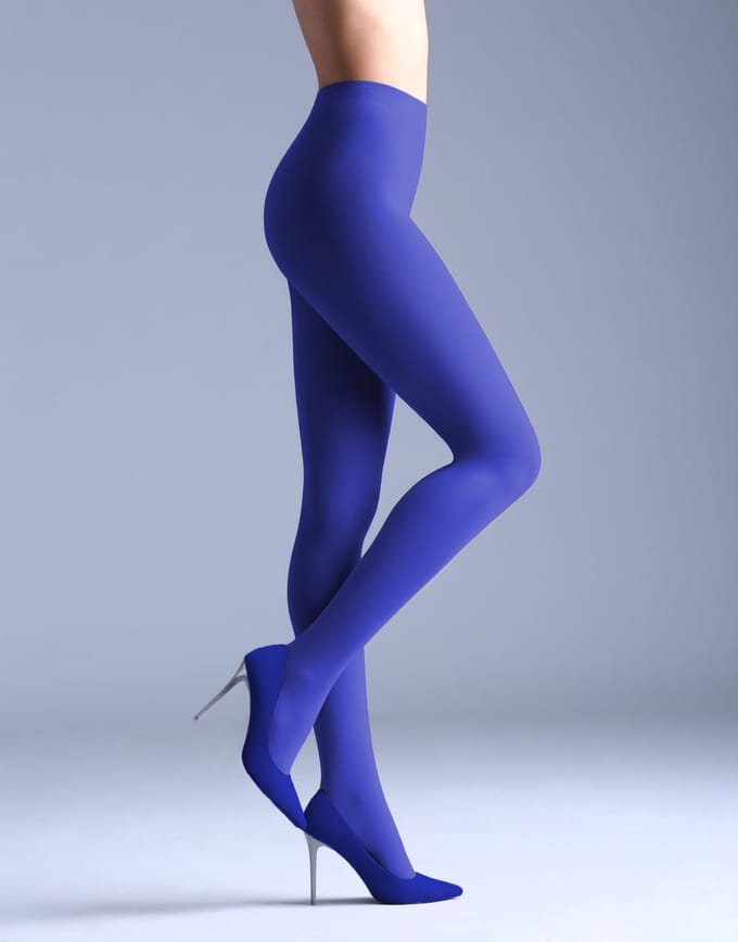 GIULIA Panty - Samba 40 - Opaque - Microvezel - 3D - Extreem zacht - Dikke Panty - 40 Den - Medium - Deep Blue