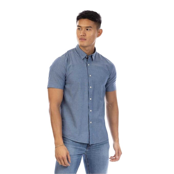 Peter Werth Heren Chambray Overhemd (Indigo)