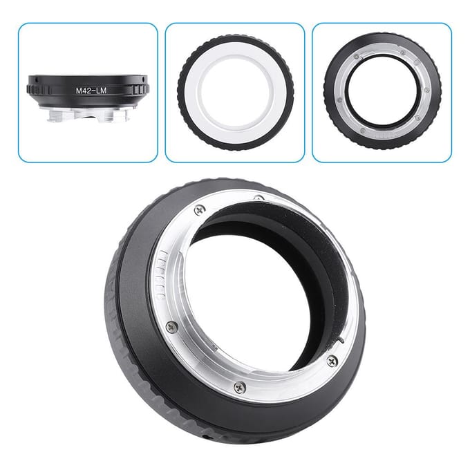 M42 LM Mount Adapter voor M42 Mount Lens voor Leica M Camera voor TECHART LM-EA7 Adapter black