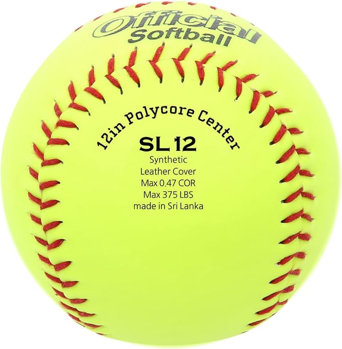 Set van 6 PVC Softballs - Standaard Formaat
