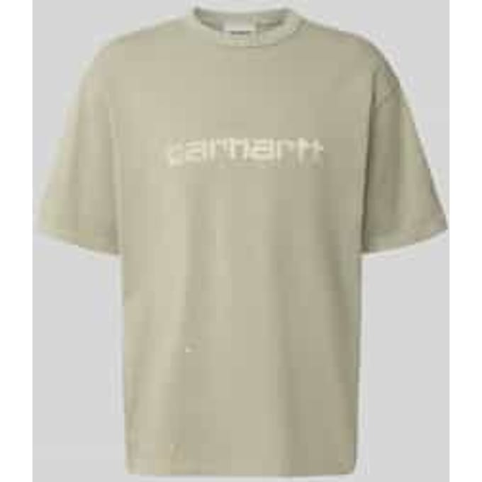 Regular fit t-shirt van puur katoen model 'Painter'