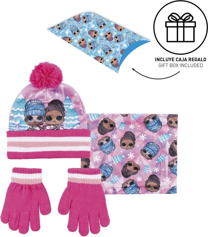 L.o.l. Surprise! Winterset Meisjes Acryl Roze 3-delig One-size