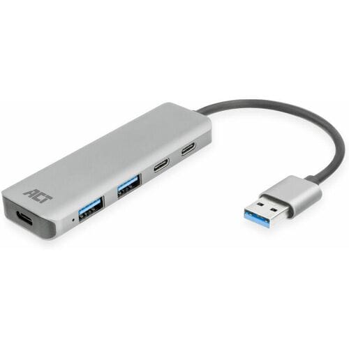 ACT USB-A hub 3.0, 2x USB-A, 2x USB-C AC6125
