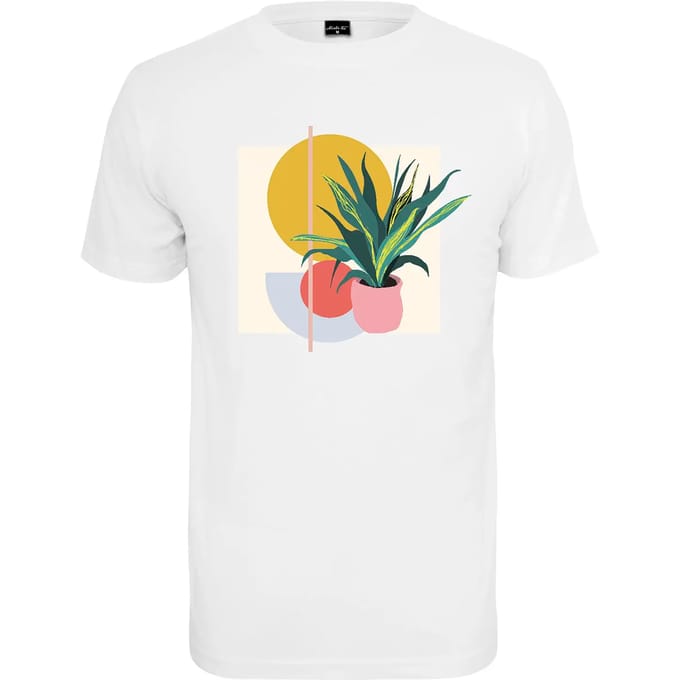Urban Classics Dames Tshirt -L- Planet Art Wit