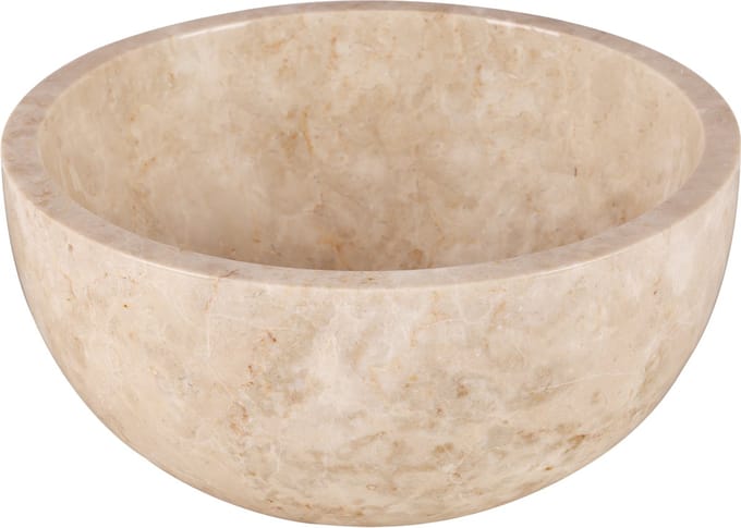 Differnz LODI Waskom - 38cm - gepolijst natuursteen - beige
