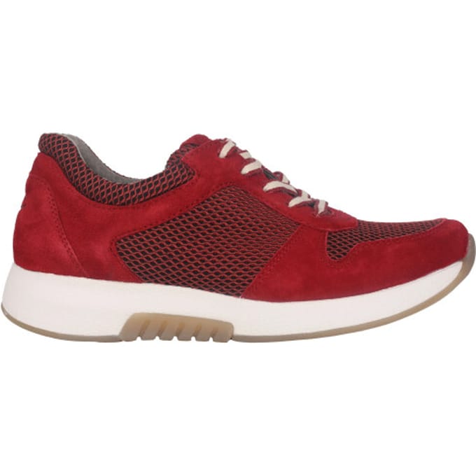 Gabor rollingsoft sensitive 76.946.48 - dames rollende wandelsneaker - Rood - maat 37.5 (EU) 4.5 (UK)