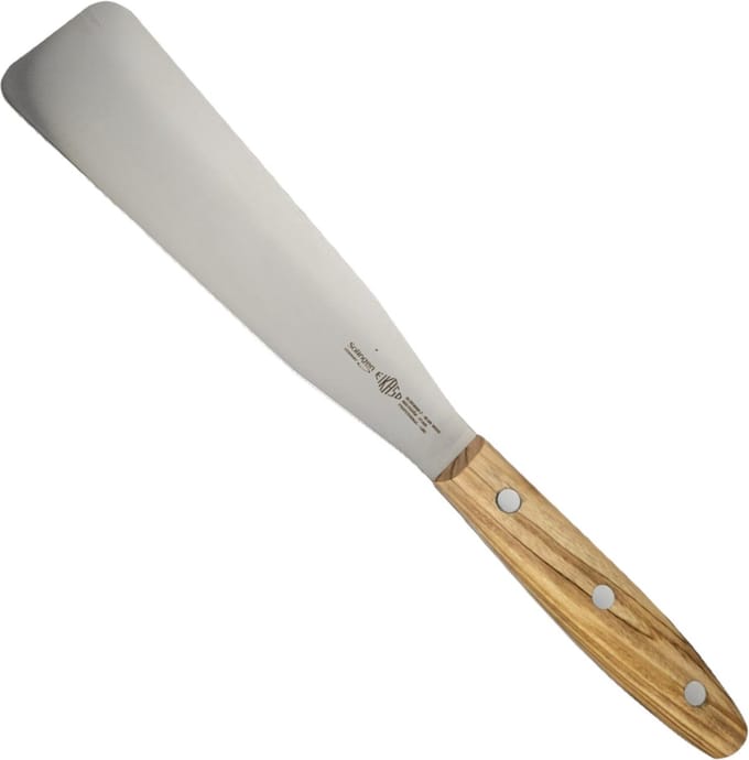 Eikaso Solingen G-Line Paletmes 18cm – Multifunctioneel en Semi Flexibel – Olijfhouten Handvat
