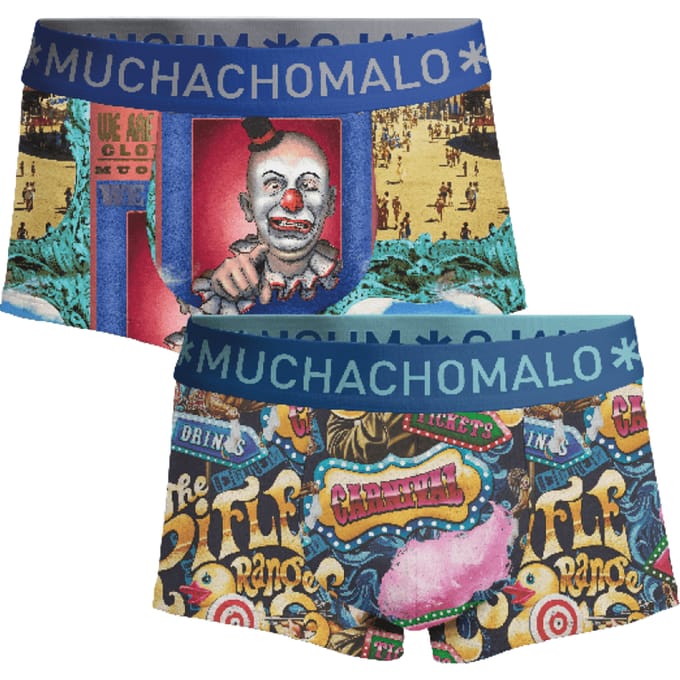 Muchachomalo Heren Trunks - 2 Pack - Maat M - 95% Katoen - Mannen Onderbroek