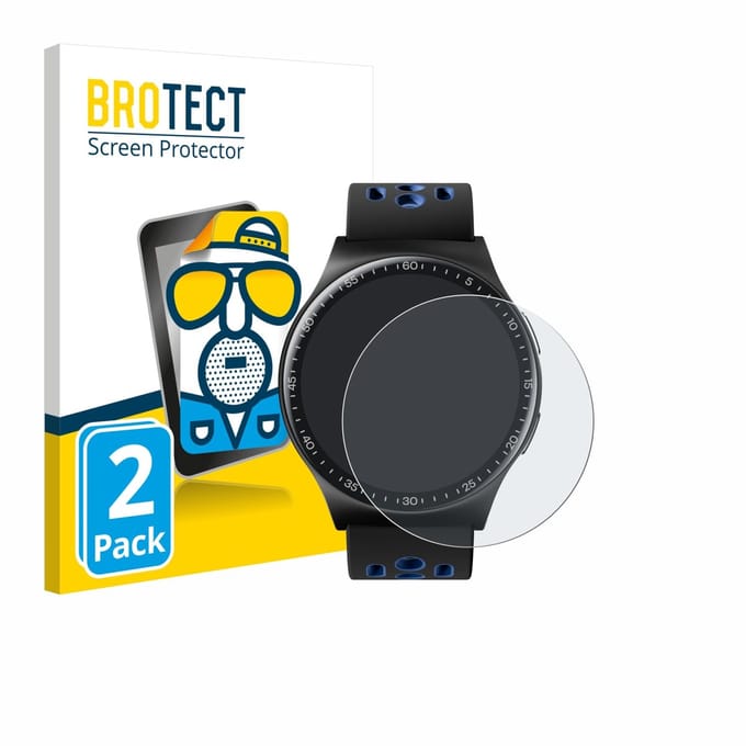 BROTECT - Screenprotector voor Reebok Pulse Smartwatch - Folie Beschermfolie matte 2 Stuks