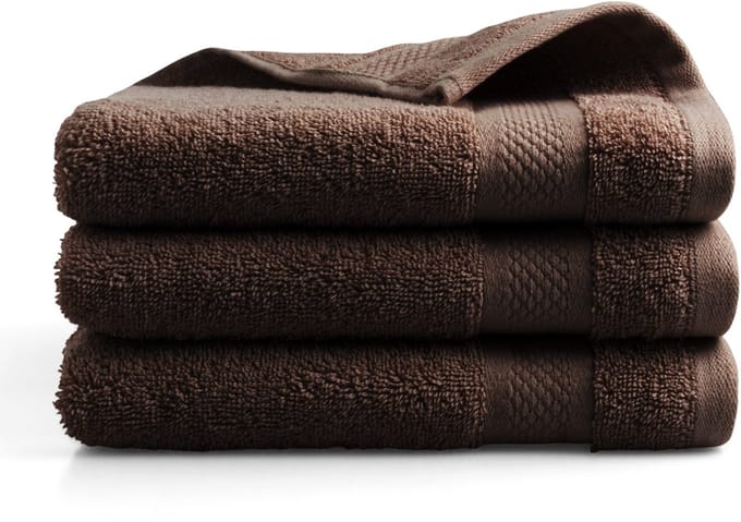 Katoenen handdoek - 3 stuks - 50x100 - chocoladebruin