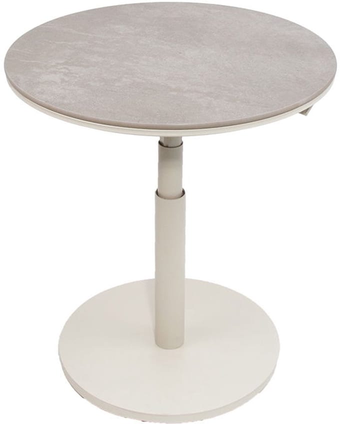 Padroni verstelbare bijzettafel sunny creme keramiek dia. 59 cm Oos...