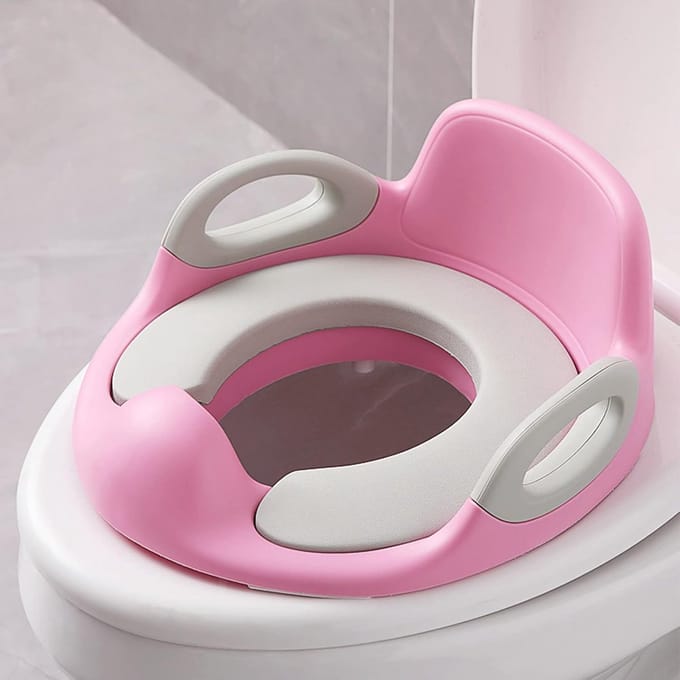 Kindertoiletbril met Handvatten en Spatbescherming voor Zindelijkheidstraining