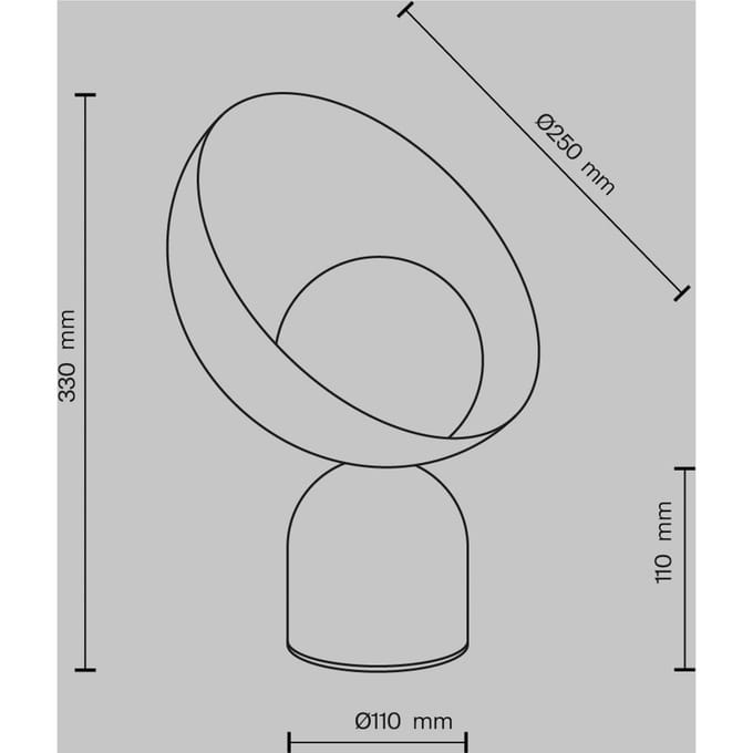 Maytoni tafellamp Tavo, zwart, steen/glas, hoogte 33 cm