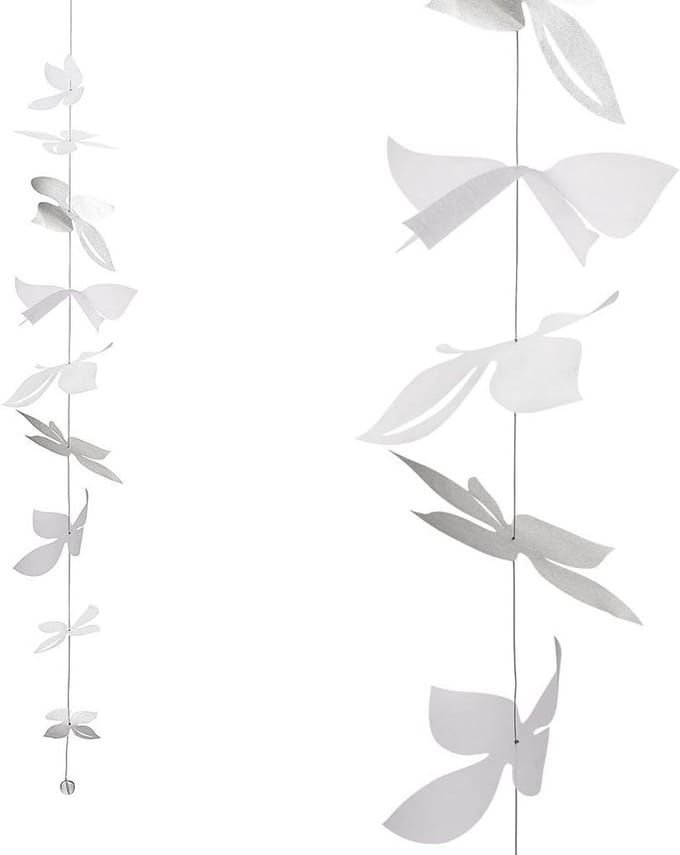 Decoratieve zilveren ketting 120 cm - voor een warme interieursfeer